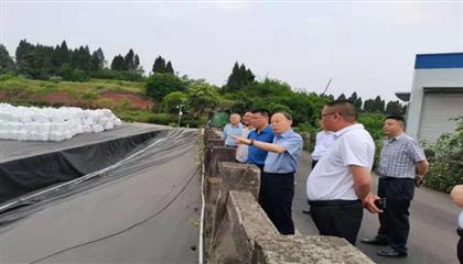 罗孝廉副市长带队调研督导安居区生涯垃圾填埋场及渗滤液处置设施运行情况